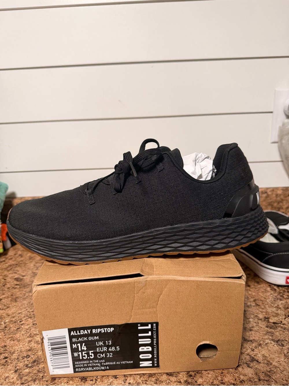 NOBULL Men’s Black Training Shoe with Gum Outsole